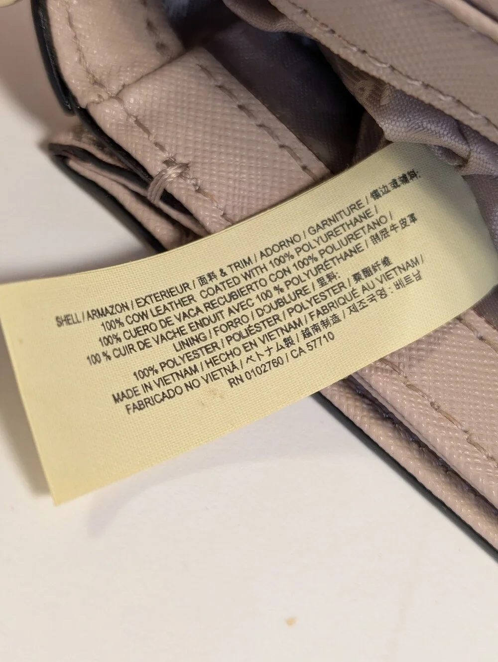 Kate Spade New York Blush Taupe Saffiano Leather Crossbody